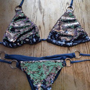 Beach Bunny Sequin Bikini Size Small
